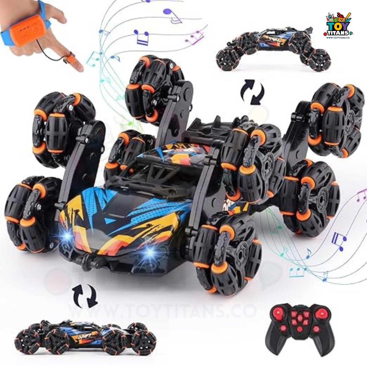 Cool 8-Wheel RC Stunt Car for Kids