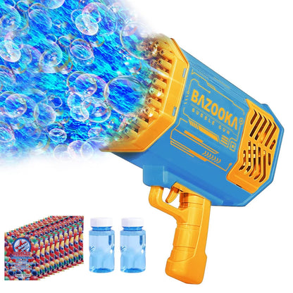Bubble Gun with 2 Bottles Refill Solution for Kids