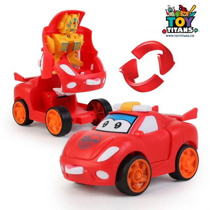 Cartoon Robot Transformer Car