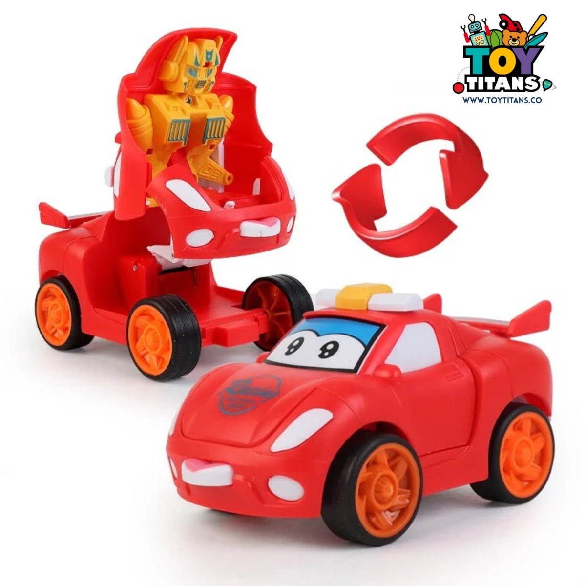 Cartoon Robot Transformer Car