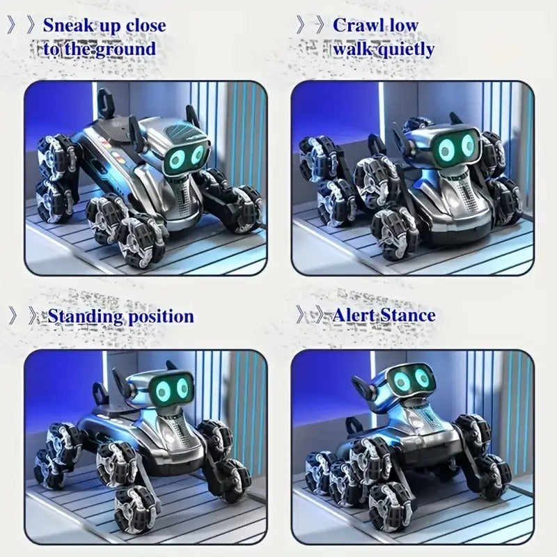 RC Stunt Robot Dog - Rechargeable Remote Control