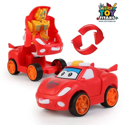 Cartoon Robot Transformer Car