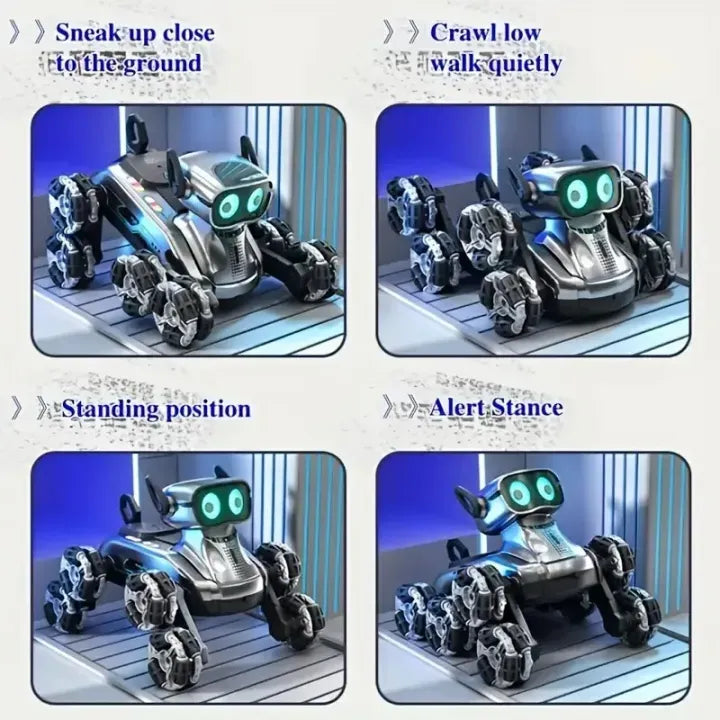 RC Stunt Robot Dog - Rechargeable Remote Control